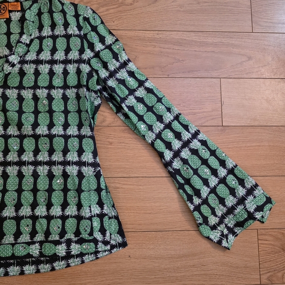 Tory Burch Pineapple Tunic Top- 2 - Picture 6 of 13